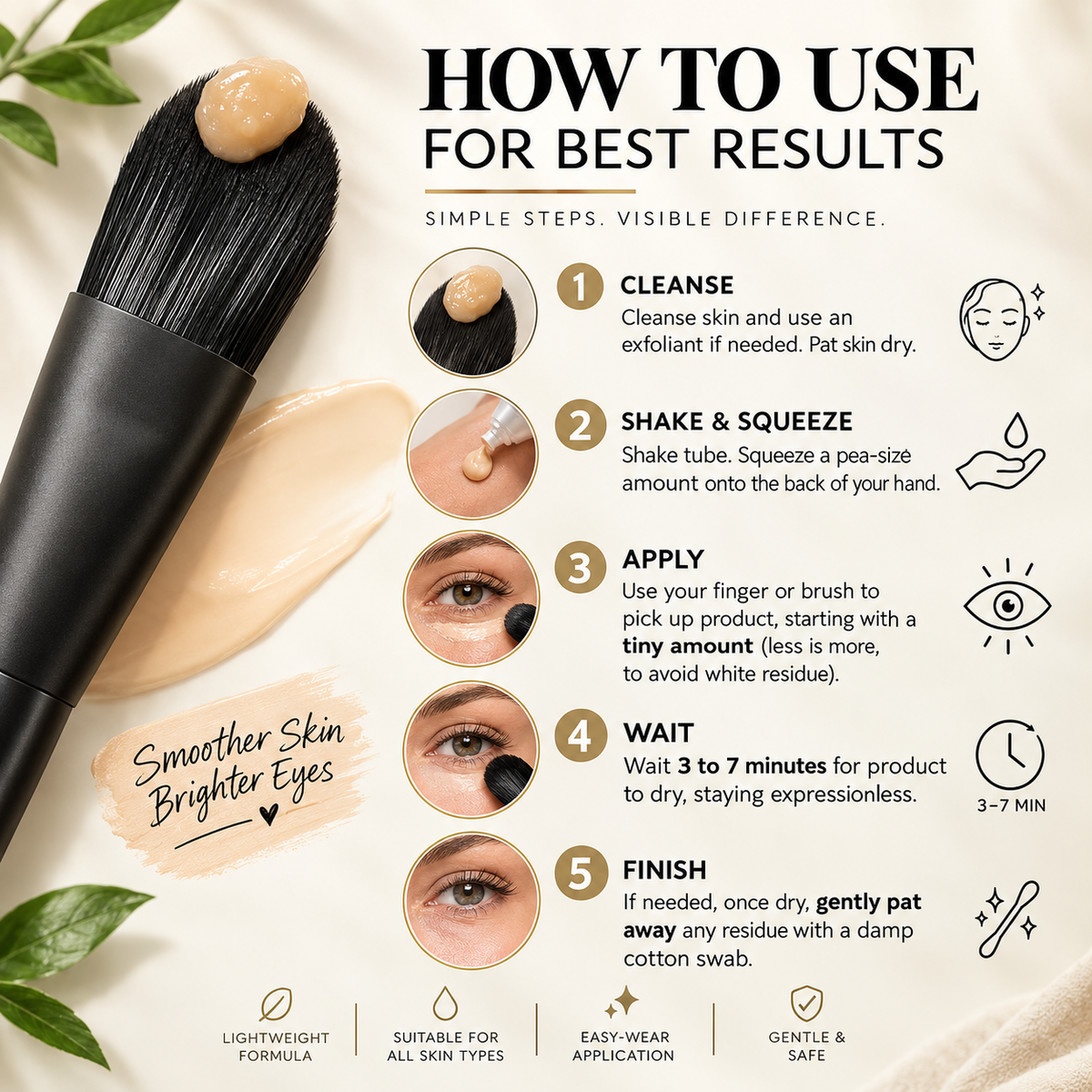 Instant Eye Lift – Under Eye Tightening Cream for Bags, Puffiness & Fine Lines