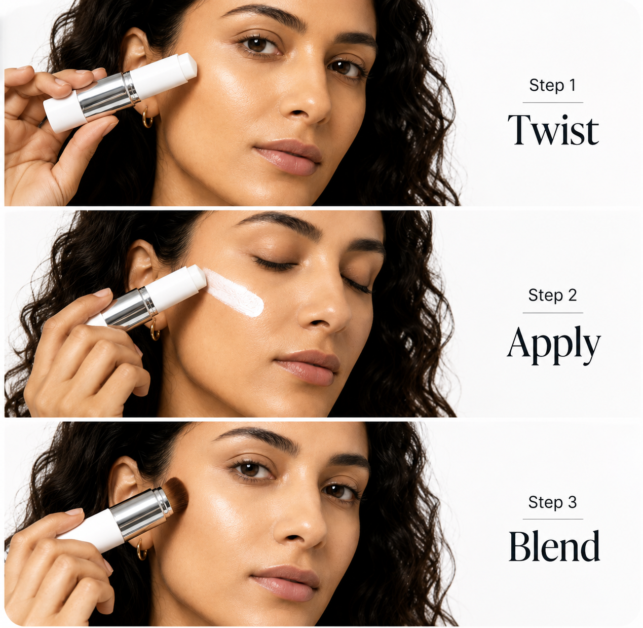 Korean Colour-Changing Foundation Stick | Flawless Skin Coverage |