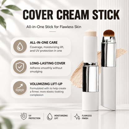 Korean Colour-Changing Foundation Stick | Flawless Skin Coverage |