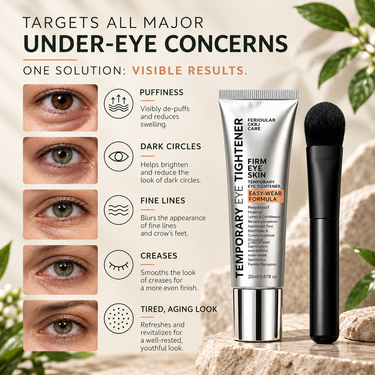 Instant Eye Lift – Under Eye Tightening Cream for Bags, Puffiness & Fine Lines