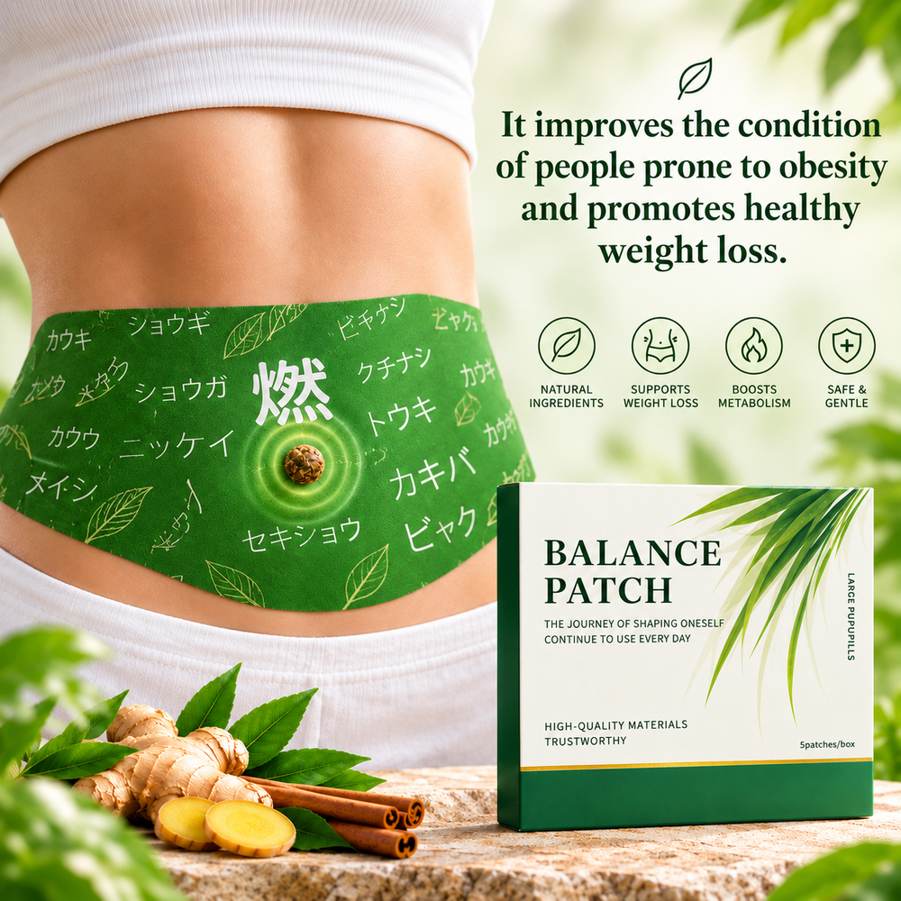 Japanese herbal balance patch for stomach and digestive support